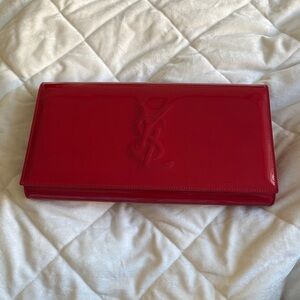 YSL Red Patent Leather Clutch hand bag VERY RARE